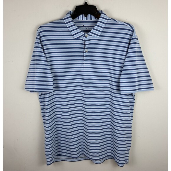 Men’s Peter Millar Striped Polo Shirt / Size XL / Short Sleeve - Picture 1 of 5